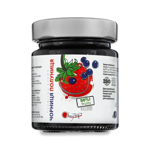Конфітюр Чорниця-Полуниця, Вищого Ґатунку, С/Б 225г
