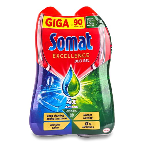 Засоби Для Миття Посуду В Посудомийній Машині Duo Gel Excellence Somat 1шт
