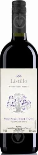 Вино червоне натуральне солодке "Listillo" 0,75л
