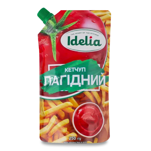 Кетчуп Лагідний Idelia, д/п, 250 г, в/ґ