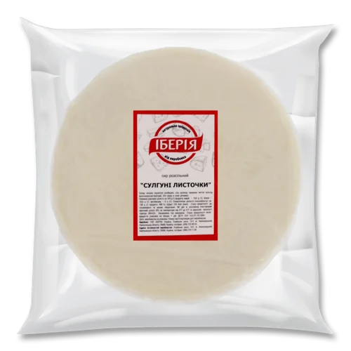 Сир Розсільний Сулугуні Листочки Іберія 45%, кг