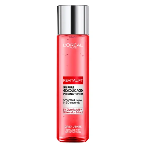 Пілінг-тонік L'Oreal Paris Revitalift для всіх типів шкіри обличчя в тому числі для чутливої 180мл
