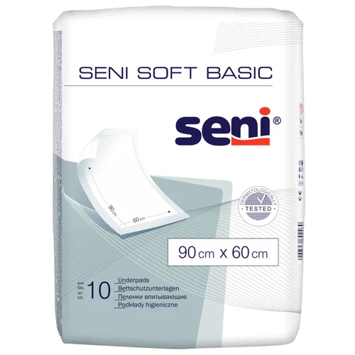 Пелюшки гігієнічні Seni Soft Basic 90х60см 10шт