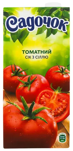 Сік томатний з сіллю Садочок 0,95л