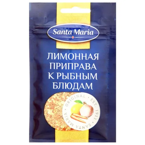 Приправа Santa Maria лимонна до рибних страв 23г