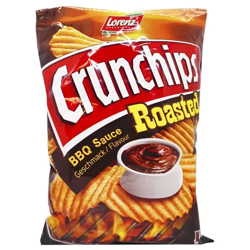 Чіпси картопляні Lorenz Crunchips Roasted Соус Барбекю хвилясті 140г