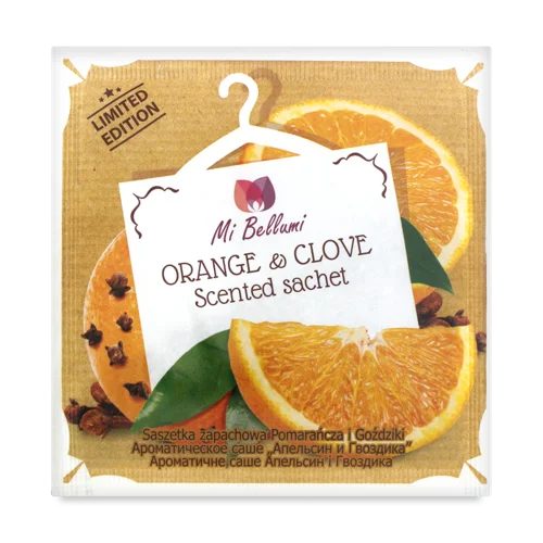 Ароматичне Саше Orange&Clove, Mi Bellumi, 5.5 г, натуральна оболонка