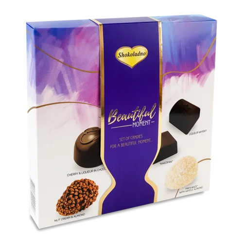Цукерки Прекрасний Момент Шоколадно, к/у, 225г