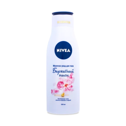 Молочко для тіла Nivea Оксамитовий Піон, догляд, 200мл