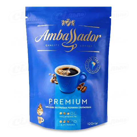 Кава розчинна «Ambassador Premium», 120г