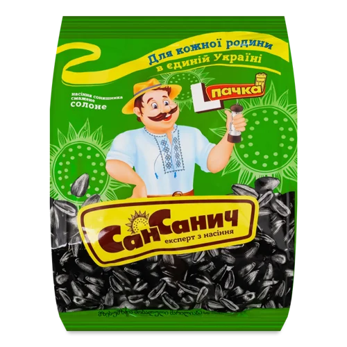 Насіння Соняшника Смажене Солоне, в/ґ, 100г