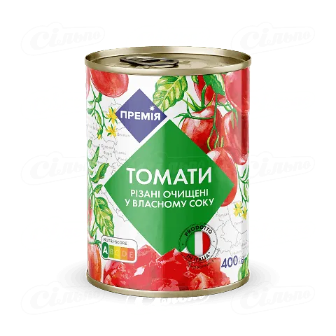 Томати «Премія»® різані шматочками, 400г