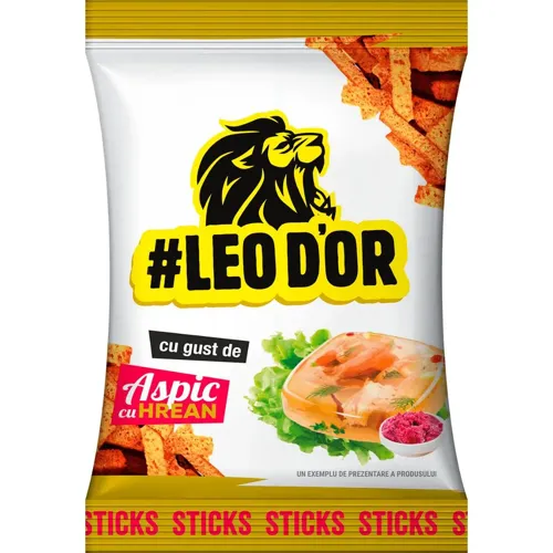 Сухарики Leodor житньо-пшеничні зі смаком холодця з хріном 100г