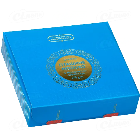 Цукерки «Пташине молоко» в молочному шоколаді, 170г