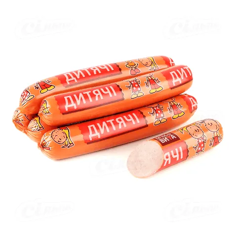 Сосиски М'ясовита Дитячі вищого ґатунку, газована упаковка, 1 кг