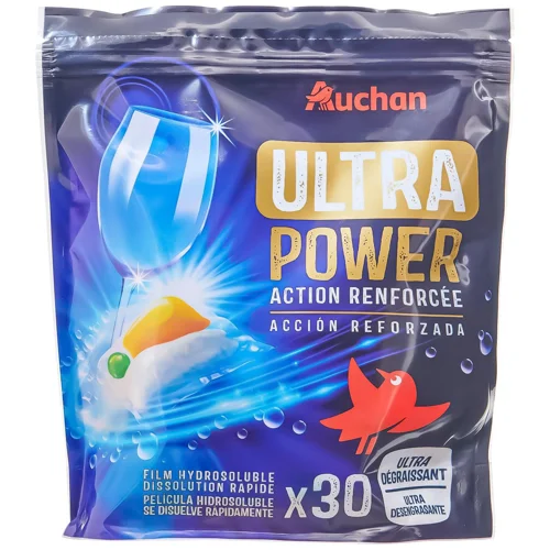 Таблетки для посудомийної машини Auchan Ultra Power 30шт