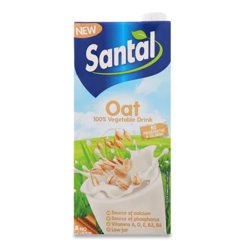 Напій Вівсяний Ультрапастеризований Santal т/п, 0.6%, 1л