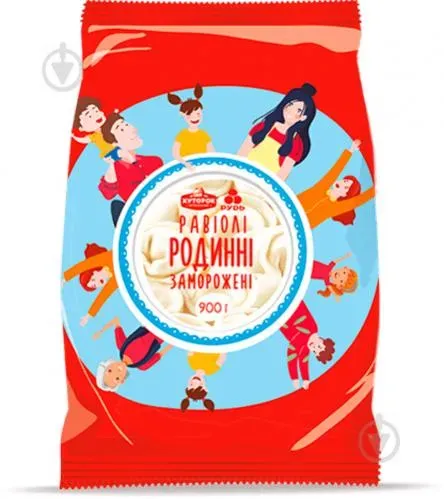 Равіолі 900г "Родинні" ТМ "Хуторок"
