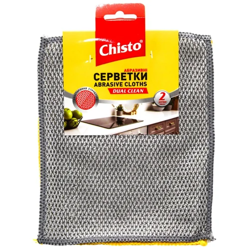 Серветки Chisto Dual Clean абразивні 2шт