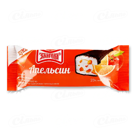 Сирок Злагода глазурований з цукатами апельсина 23%, 36г