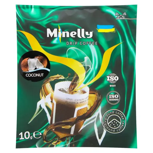 Кава Minelly Кокос ароматизована дріп-пакет 10г х10