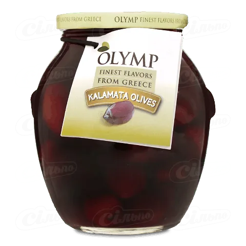 Маслини Kalamata Extra large грецькі з кісточкою ТМ Olymp, 360г