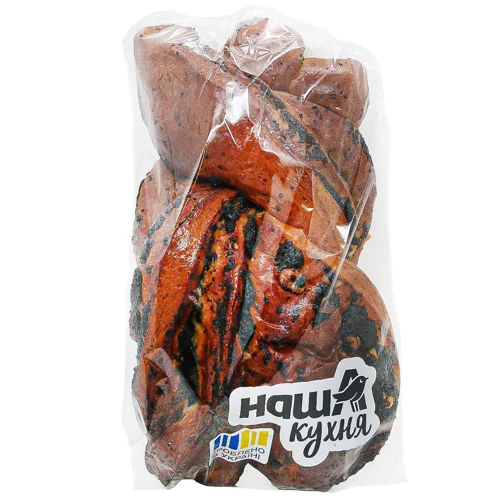 Плетенка Auchan з маковою начинкою та волоськими горіхами 330г