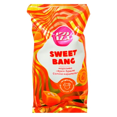 Морозиво крем брюле - солона карамель IZI 100г ваф. ст