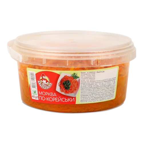 Морква По-Корейськи, в/ґ, 400г, Кухарочка