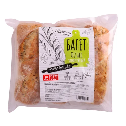 Багет Фітнес заморожений Fozzy 3*150г