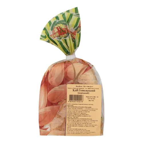 Хліб пшеничний нарізний Гомельський Нове діло м/у 250г