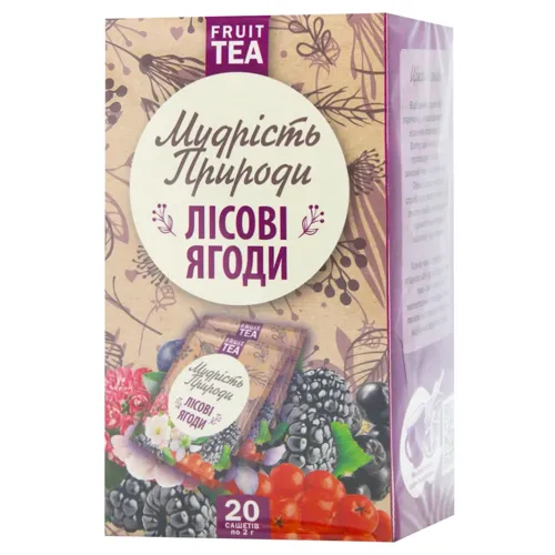 Чай Поліський чай Лісові ягоди фруктово-ягідний в пакетиках 2г*20шт