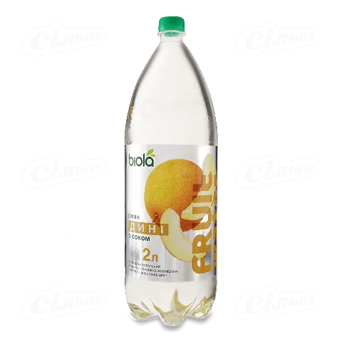 Напій соковмісний «Біола» фруктова вода зі смаком дині, 2л