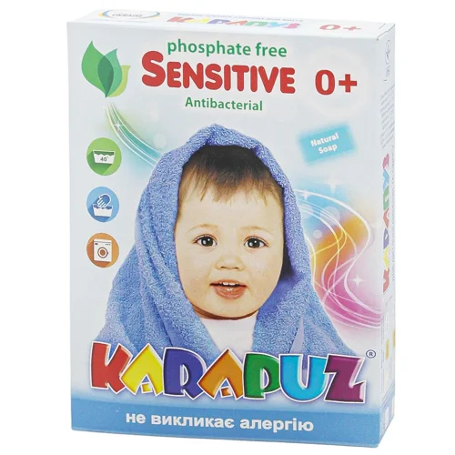 Пральний порошок для дитячого одягу Karapuz з 1-го дня для всіх типів прання 400г