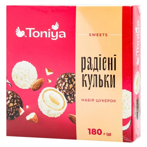 Набір цукерок Toniya Радісні кульки 180г