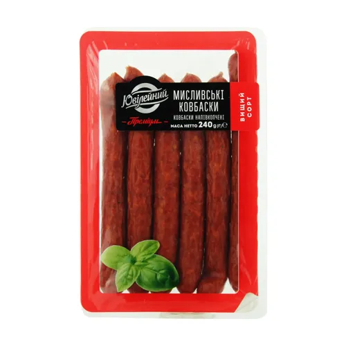 Ковбаски Мисливські Ювілейний Преміум натуральна оболонка 240г