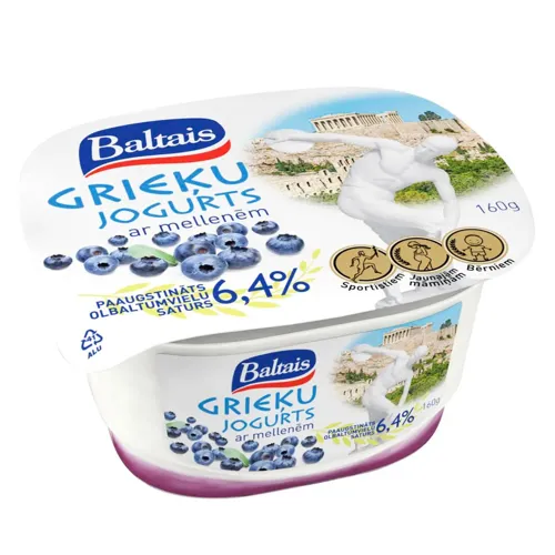 Йогурт Грецький з чорницею 160г