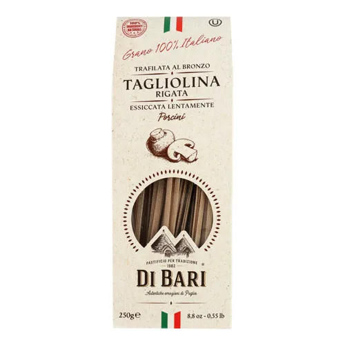 Вироби макаронні з білими грибами Tagliolina Rigata Di Bari, 250г