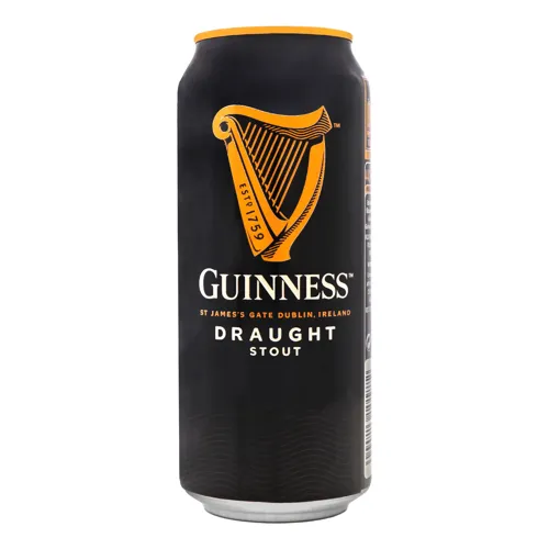 Пиво 0.44л 4.2% темне пастеризоване Draught Guinness з/б