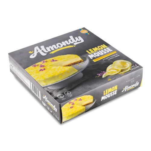 Торт Лимонний Мус Almondy Картонна Упаковка 400г