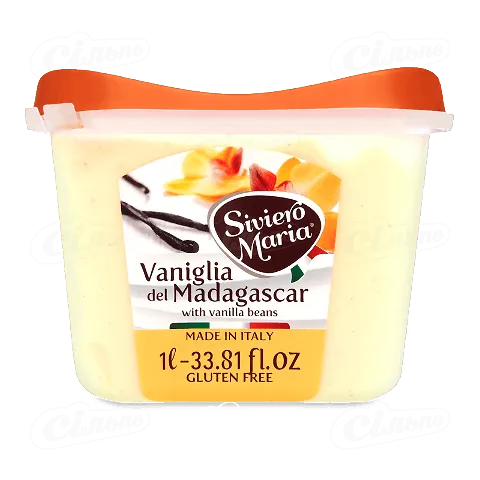 Морозиво джелато Siviero Maria «Мадагаскарська ваніль», 500г