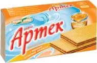 Вафлі Золоте зерно Артек з вареною згущонкою 90г