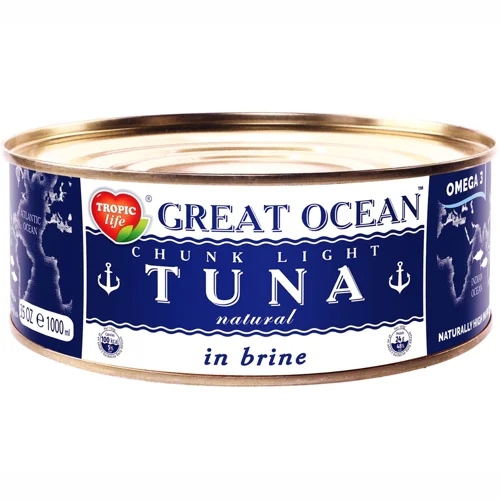 Тунець Tropic Life Graet Ocean цілий у власному соку 185мл
