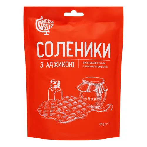Снеки з аджикою Соленики д/п 85г
