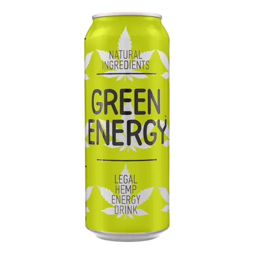 Напій безалкогольний енергетичний сильногазований Green Energy з/б 0.5л