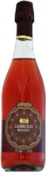 Вино ігристе Abbazia Lambrusco Rosato рожеве напівсухе 0.75л 8%