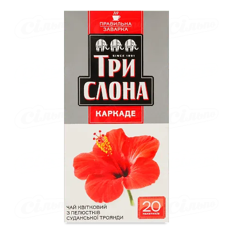 Чай Три слона Каркаде №114, 20*1,5г