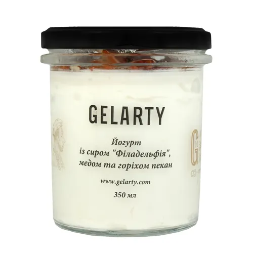 Йогурт з сиром Філадельфія, медом і горіхом пекан Gelarty 350мл