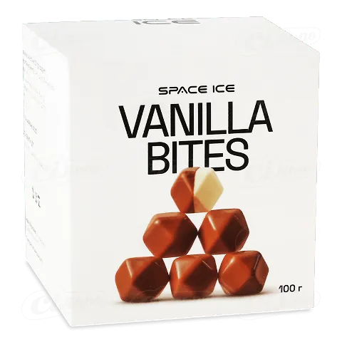 Десерт Space Ice Bites Ванільний глазурований молочним шоколадом 100г