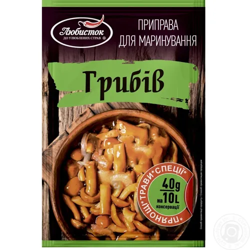 Приправа Любисток для маринування грибів 40г